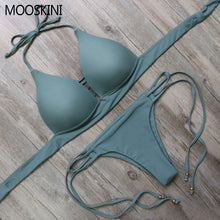 MOOSKINI Hot Bikini Set 2017 Summer Swimwear Women Biquini Sexy Beach Swimsuit Bathing Suit Push Up Bikini Maillot De Bain Femme