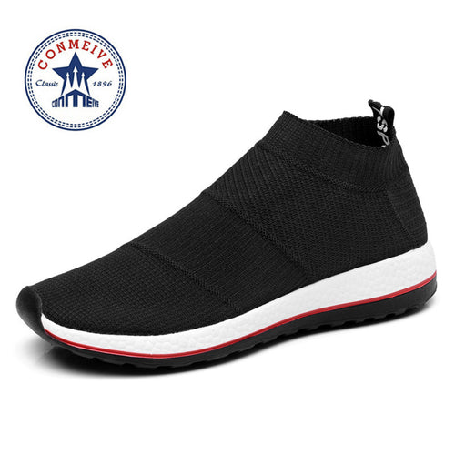 Light Runing Breathable Slip-On Mesh Running Shoes For Men Women 
