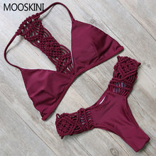 MOOSKINI New Sexy Swimwear Women Swimsuit 2017 Brazilian Bikini Bandage Beach Wear Bathing Suit Push Up Bikini Set Femme