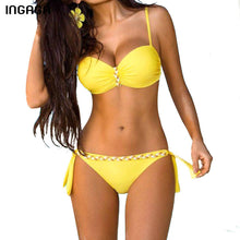 INGAGA New Push Up Swimwear Bikini Set for Women