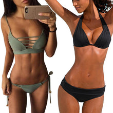 Trending Brazilian Patchwork Push up Bikini Set