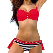 P&j Tanga Bikinis Women Push Up Swimsuit Sexy Halter Swimwear Bathing Suits Brazilian Beach Biquini 2017 Maillot De Bain Femme