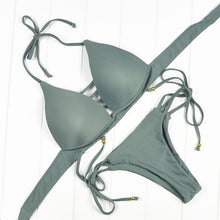 Trending Brazilian Patchwork Push up Bikini Set