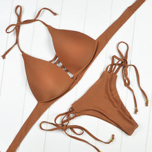 Trending Brazilian Patchwork Push up Bikini Set