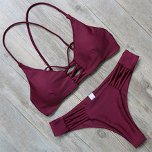 MOOSKINI New Sexy Swimwear Women Swimsuit 2017 Brazilian Bikini Bandage Beach Wear Bathing Suit Push Up Bikini Set Femme
