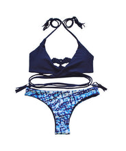 Women Halter Top Bikini Set 2017 New Padded Bikinis Sexy Push Up Swimwear Female Swimsuit Bathing Suit Brazilian Bandage Bikini