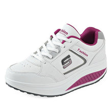 Women Running Shoes Female Sports Shoes Non Slip Damping Outdoor Pu Leather Sneakers #B2481