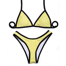 Trangel high cut bikinis 2017 New arrival sexy women bikini swimwear solid beachwear Brazilian bikini set EG500