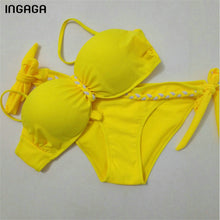 INGAGA New Push Up Swimwear Bikini Set for Women