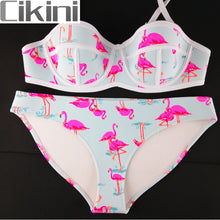Neoprene Swimwear Women Bikini Woman New Summer 2017 Sexy Swimsuit Bath Suit Push Up Bikini set Bathsuit TA008Y