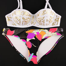 Neoprene Swimwear Women Bikini Woman New Summer 2017 Sexy Swimsuit Bath Suit Push Up Bikini set Bathsuit TA008Y