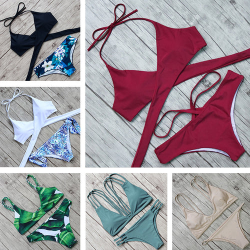 Hot Sexy Brazilian Women Swimsuit Bikini Set at lovelyvogue