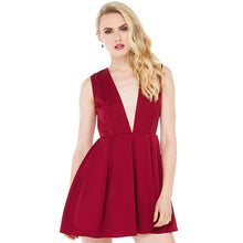 Celebrity Evening Party Sleeveless V-Neck Dress